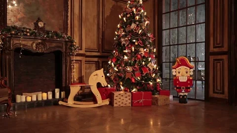 New year tree decoration Stock Footage 99628694
