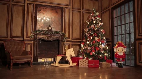 New year tree decoration Stock Footage 99628810