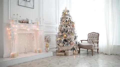 New year tree decoration Stock Footage 99628887