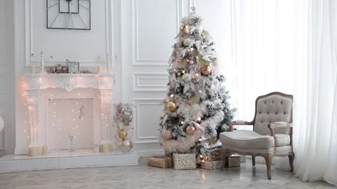 New year tree decoration Stock Footage 99628944