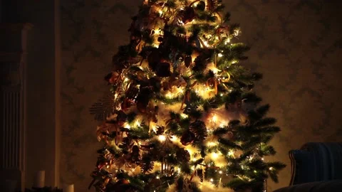 New year tree decoration Stock Footage 99628993