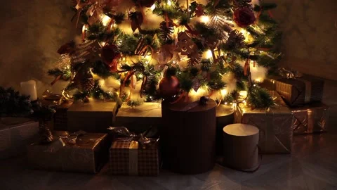 New year tree decoration Stock Footage 99629104