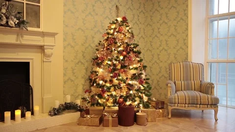 New year tree decoration Stock Footage 99629414