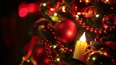 New year tree decoration Stock Footage 99629555