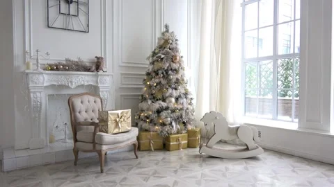 New year tree decoration Stock Footage 99630216