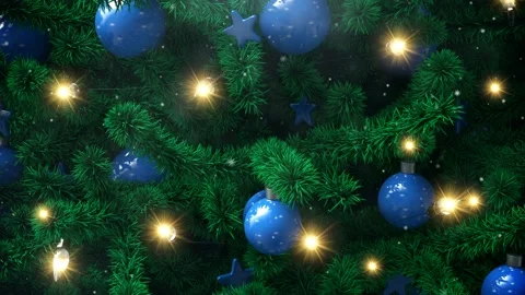 New Year tree Video stock 98386576