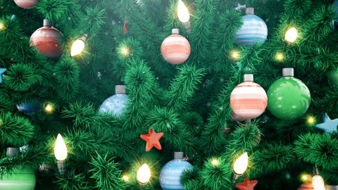 New Year tree Stock Footage 98527097