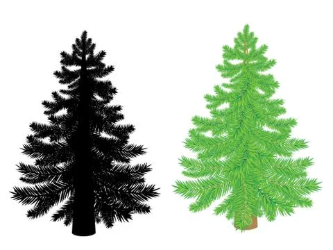 New Year Tree Stock Illustration