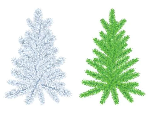 New Year Tree Stock Illustration