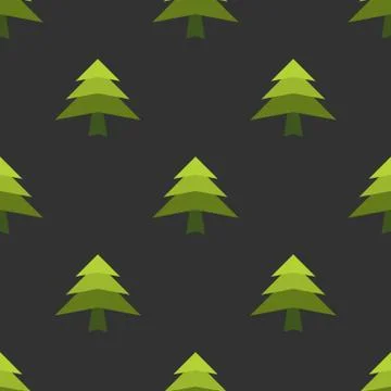 New year tree seamless Stock Illustration