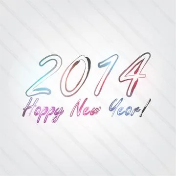 New year typography 스톡 일러스트