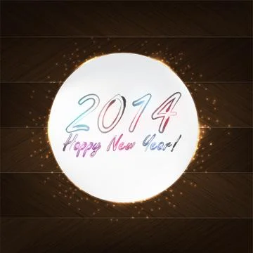 New year typography Stock Illustration