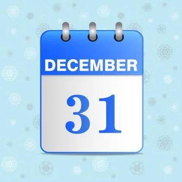 New-year vector calendar icon Stock Illustration