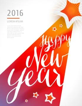 New Year vector illustration Stock Illustration