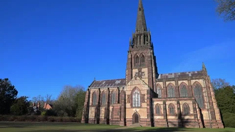 New year view of Chapel of the St Mary the Virgin. Stock Footage 325795618