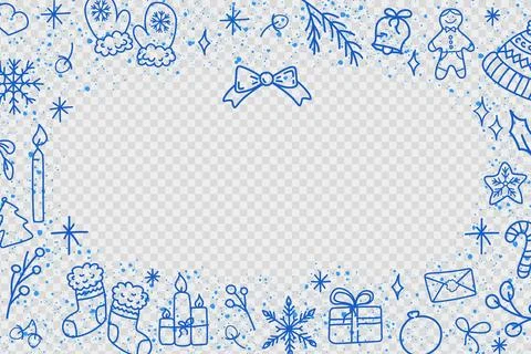 New Year winter background with space Stock Illustration