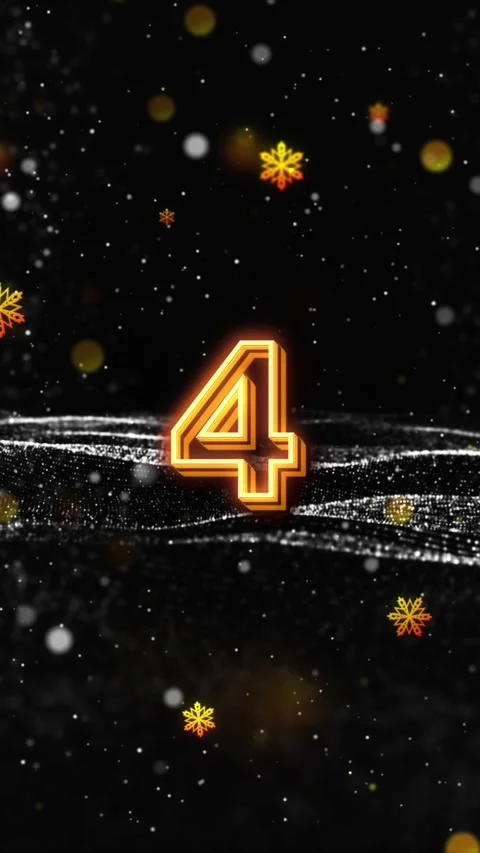 New Year Wishes 2027 with Countdown V2 Stock Footage 340752848