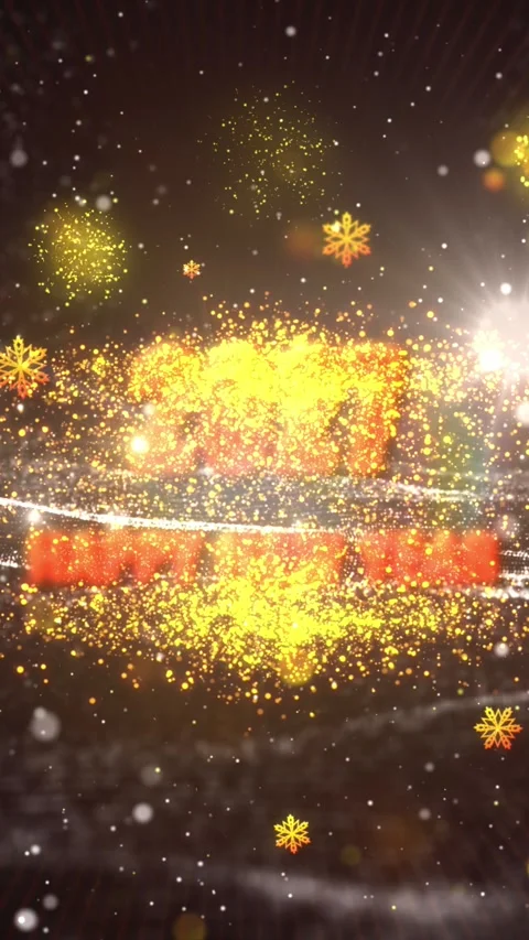 New Year Wishes 2027 with Countdown V5 Stock Footage 340753249