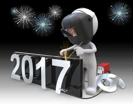New Years 2017. Stock Illustration