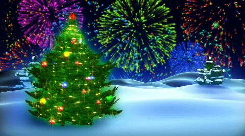 New Year's background Stock Footage 571111