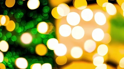 New Year's background with lights creating a mood of comfort and celebration. Stock Footage 288628507