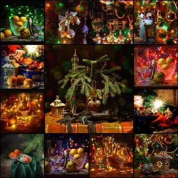New Year's background. Stock-Fotos