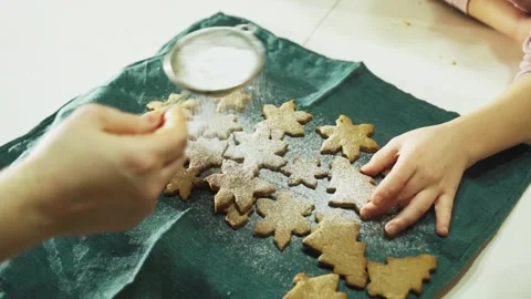 New Year's baking. Stock Footage 246504209