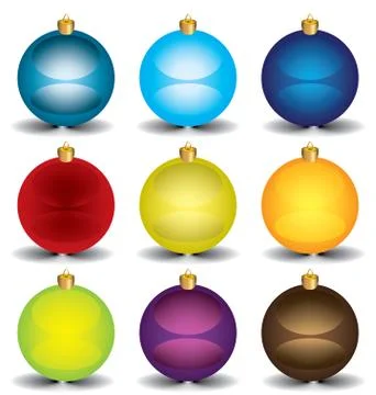 New years balls Stock Illustration