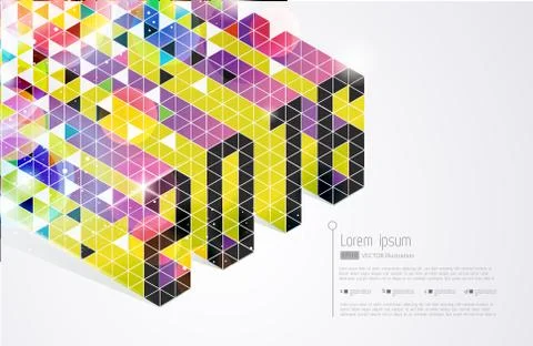 New years card. Abstract vector Stock Illustration