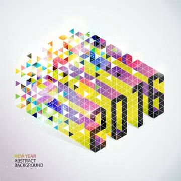 New years card. Abstract vector Stock Illustration