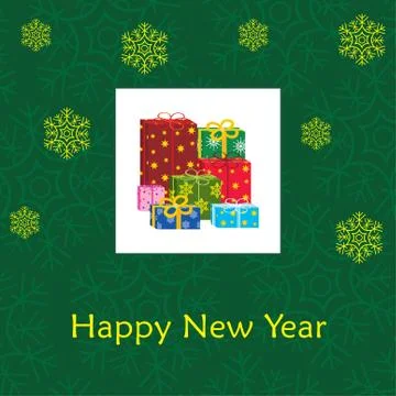 New year's card Stock Illustration