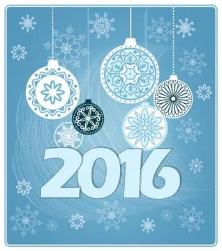 New year`s card Stock Illustration
