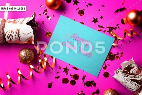 New Years Card PSD-sjabloon