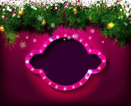 New Year's card template Stock Illustration