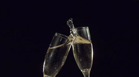New Year's Champagne toast Stock Footage
