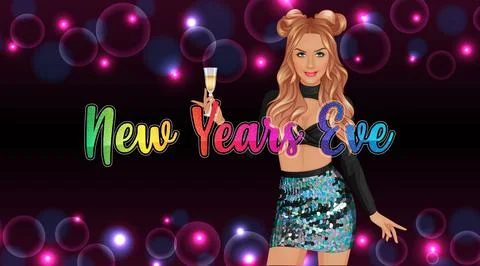New Years Character Stock Illustration