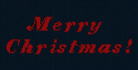 New Year's Christmas pattern knitted with foxes vector illustration eps 스톡 일러스트