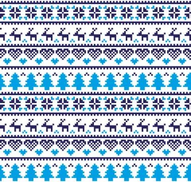 New Year's Christmas pattern pixel 库存插图
