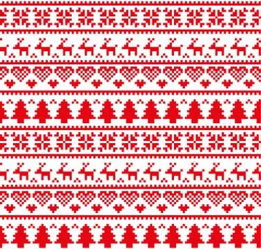 New Year's Christmas pattern pixel Stock Illustration