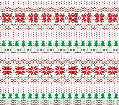 New Year's Christmas pattern pixel vector illustration eps 스톡 일러스트
