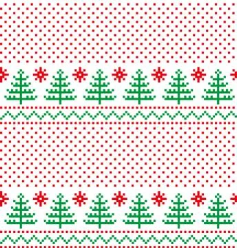 New Year's Christmas pattern pixel vector illustration eps イラスト素材
