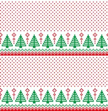 New Year's Christmas pattern pixel vector illustration eps イラスト素材