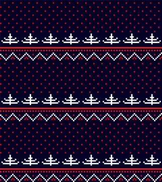 New Year's Christmas pattern pixel vector illustration eps 스톡 일러스트