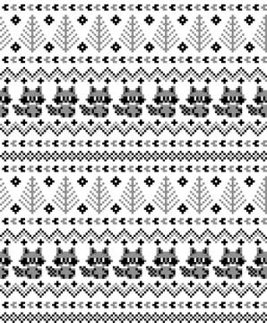 New Year's Christmas pattern pixel vector illustration 스톡 일러스트