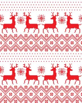 New Year's Christmas pattern pixel vector illustration 스톡 일러스트
