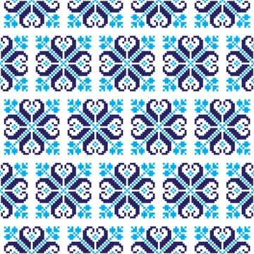 New Year's Christmas pattern pixel vector illustration イラスト素材