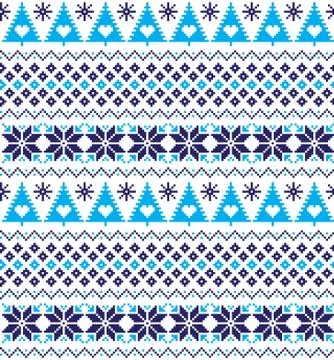 New Year's Christmas pattern pixel vector illustration Illustrazione stock