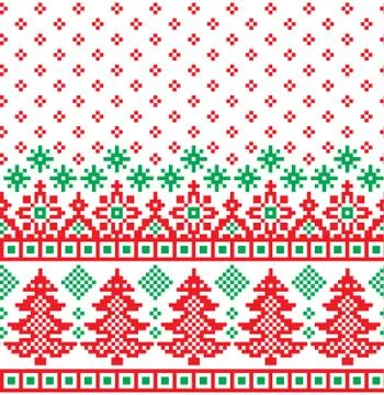 New Year's Christmas pattern pixel vector illustration 스톡 일러스트