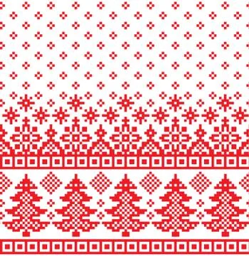 New Year's Christmas pattern pixel vector illustration 스톡 일러스트