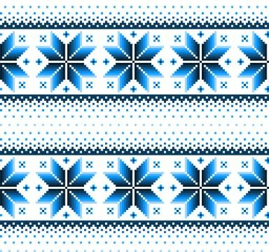 New Year's Christmas pattern pixel vector illustration Stock Illustration